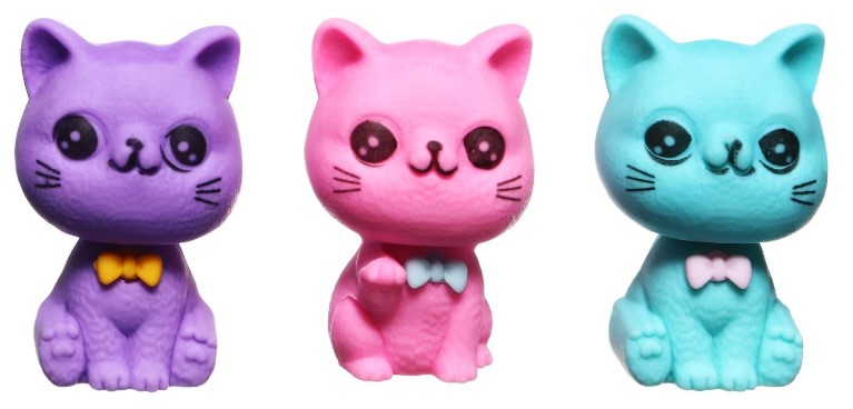 Ластик фигурный Sima-Land 3,5×2,3×2 см, «Котенок», ассорти