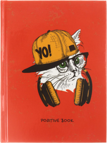 Книжка записная на склейке «Канц-Эксмо» (А6) Positive Book, 110*145 мм, 64 л., линия, «Дизайн-5»