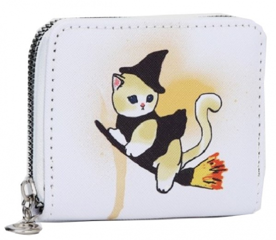 Кошелек детский на молнии 07-01-13/ 07-01-07 11×2×8,5 см, «Котенок на метле» Кошелек детский на молнии 07-01-13/ 07-01-07 11×2×8,5 см, «Котенок на метле»