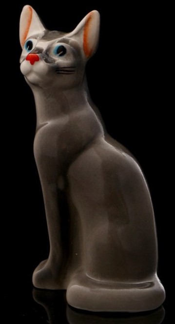 Статуэтка фарфоровая «Кошка Тайка», 10 см, ассорти