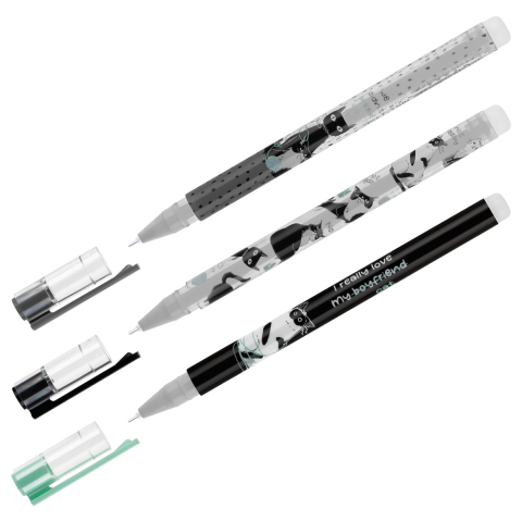 Ручка гелевая Meshu «Пиши-стирай» Cats Knot, корпус ассорти, стержень синий Ручка гелевая Meshu «Пиши-стирай» Cats Knot, корпус ассорти, стержень синий