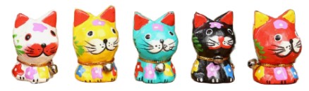 Фигурка сувенирная деревянная «Котята», 4 см, ассорти Фигурка сувенирная деревянная «Котята», 4 см, ассорти