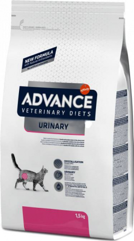 Корм сухой Advance VetDiet Urinary (при мочекаменной болезни), 1,5 кг