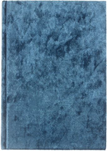 Ежедневник недатированный Lorex Velvet А6 (В6), 125*175 мм, 192 л., синий