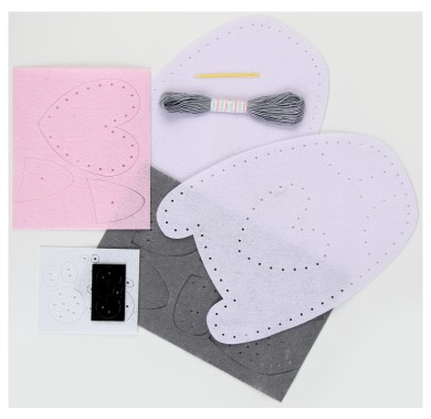 Набор для шитья «Подушка из фетра», «Кошечка», 24*28 см