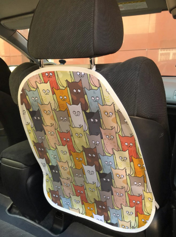 Чехол-накидка на автокресло универсальный Joy Textile 45×62 см, «Котятки»