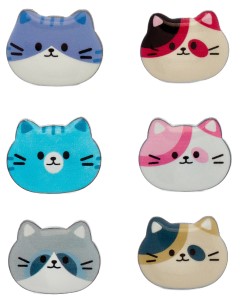 Брошь «Мордочка котёнка», 2,7 см, ассорти