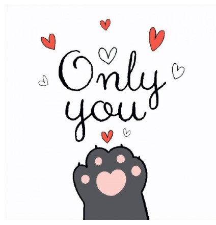 Мини-открытка в букеты «Стильная открытка» 70×70 мм, Only You