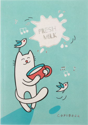 Тетрадь школьная А5, 40 л. на склейке Simple Joys, 140*200 мм, клетка, «Дизайн-2»