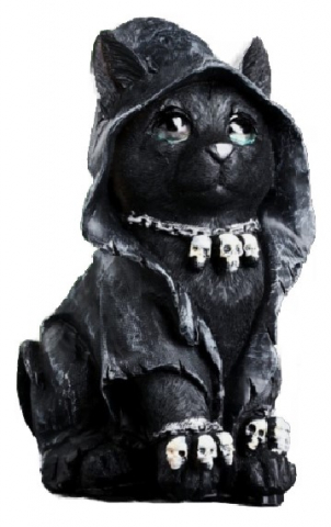 Копилка полистоун Sima-Land, 23*13*16 см, «Кот Хиппи», черный Копилка полистоун Sima-Land, 23*13*16 см, «Кот Хиппи», черный