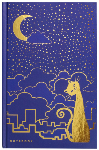 Книжка записная Brauberg А5, 135*205 мм, 80 л., клетка, выборочное тиснение фольгой, «Кошечка»