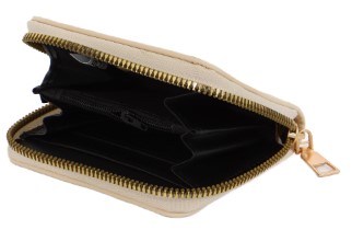 Кошелек из искусственной кожи «07-01-01», 8,5*2,5*10,5 см, бежевый