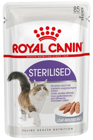 Корм влажный Royal Canin Sterilised (для кастрированных котов и стерилизованных кошек), 85 г (паштет)