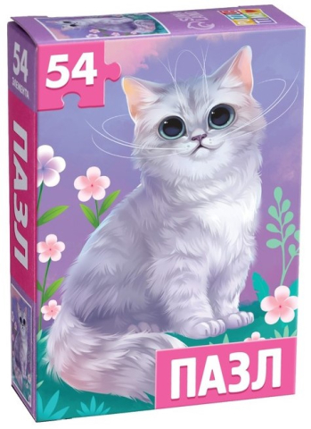 Пазлы детские Sima-Land 17,5×13 см, 54 элемента, «Милый котик» Пазлы детские Sima-Land 17,5×13 см, 54 элемента, «Милый котик»