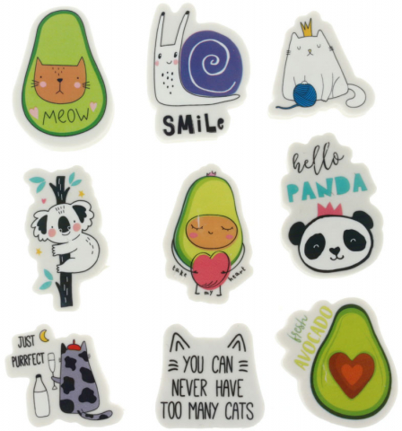 Ластик фигурный Meshu Cutie Friends, 40*30*13 мм, ассорти