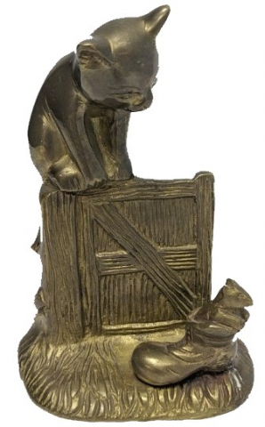 Фигурка «Кот с сапогом» (металл), 15*10 см