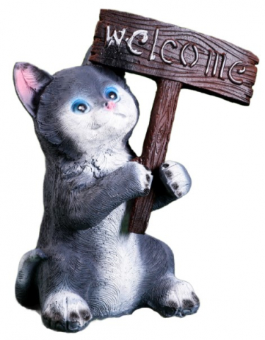 Фигура садовая полистоун «Котенок» 12×12×25 см, Welcome