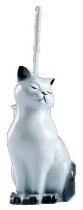 Подставка под ёрш фарфоровая «Кошка», 37*22*18 см, с ёршиком Подставка под ёрш фарфоровая «Кошка», 37*22*18 см, с ёршиком