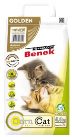 Наполнитель кукурузный Super Benek Corn Cat 7 л, Golden