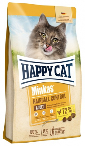 Корм сухой Minkas Hairball Control (для выведения шерсти) 1,5 кг, домашняя птица