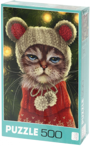 Пазлы «Фрея», 34*48 см, 500 элементов, «Угрюмый кот», 14+