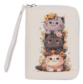 Кошелек из искусственной кожи «07-01-01» 12×1,5×9 см, белый