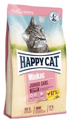 Корм сухой Happy Cat Minkas Junior Care, 10 кг, домашняя птица
