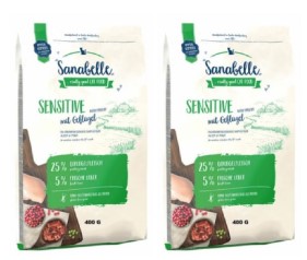 Корм сухой Bosch Sanabelle Sensitive (для кошек с чувствительным пищеварением), 2 шт., 400 г, с птицей Корм сухой Bosch Sanabelle Sensitive (для кошек с чувствительным пищеварением), 2 шт., 400 г, с птицей