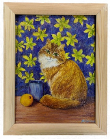 Картина «Рыжик» (Джонс А.С.), 18*24 см, холст, масло (живопись)