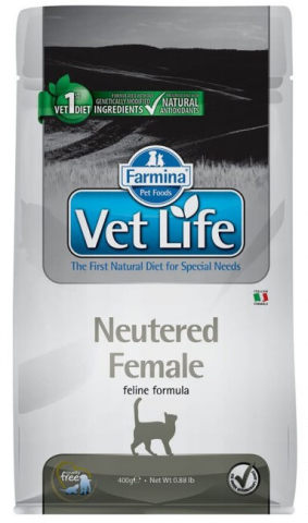 Корм сухой Vet Life Cat Neutered Female (для стерилизованных кошек), 400 г
