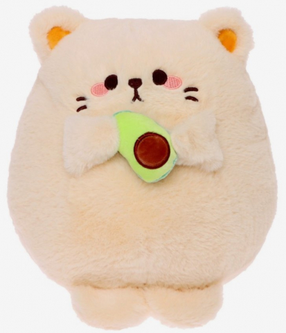 Игрушка мягкая Sima-Land, 25 см, «Котик с авокадо», цвет бежевый Игрушка мягкая Sima-Land, 25 см, «Котик с авокадо», цвет бежевый