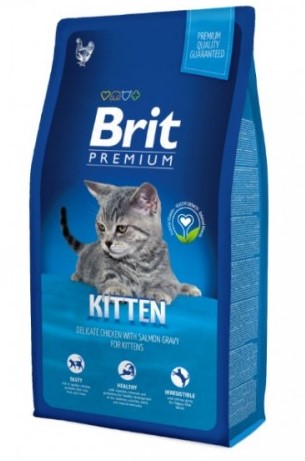 Корм сухой Brit Premium Kitten (для котят), 2 кг, с курицей