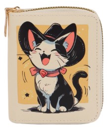 Кошелек из искусственной кожи «07-01-01» 8,5×2,5×10,5 см, бежевый