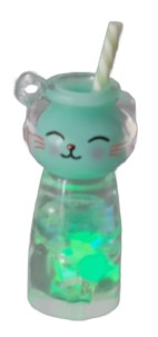 Подвеска для творчества акриловая Art-Uzor 3,4×1,8×1,8 см, «Коктейль. Мята-кошка» (светится в темноте)