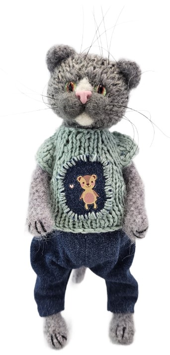 Игрушка мягкая «Кот» (Пинчук М.Ю.), высота 16 см, ассорти Игрушка мягкая «Кот» (Пинчук М.Ю.), высота 16 см, ассорти