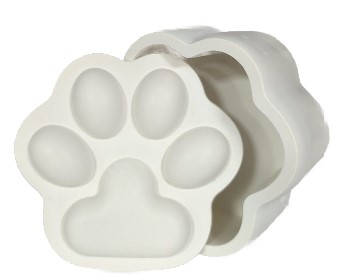 Шкатулка гипсовая «Лапка» (Сильченко А.С.), 9*8,5*5 см