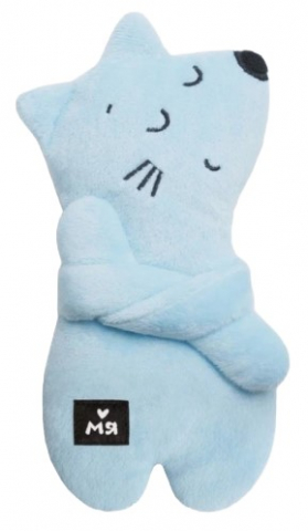 Развивающая игрушка с вишневыми косточками, «Котенок Леонард», 20 см