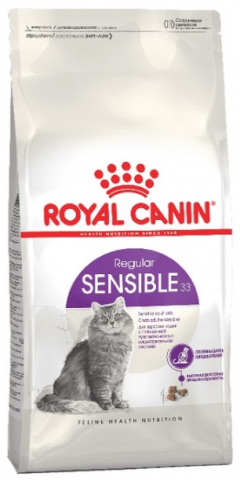 Корм сухой Royal Canin Sensible 33 (для взрослых кошек с чувствительной пищеварительной системой) 1,2 кг