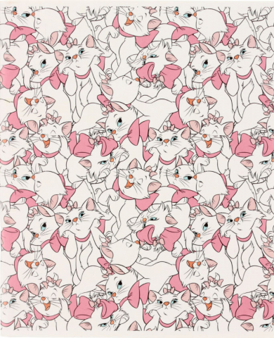 Тетрадь общая А5, 48 л. на скобе «Коты-аристократы», 163*200 мм, клетка