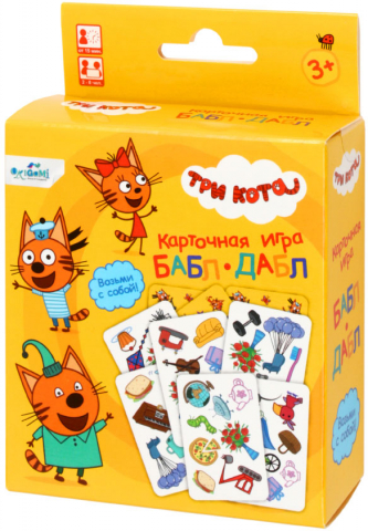 Игра настольная Origami «Три кота. Бабл-дабл», 3+