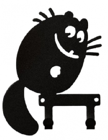 Ключница настенная металлическая «Кот-обормот», 19*15*11,3 см