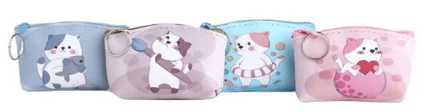 Кошелек на молнии для мелочи Sima-Land 10×7,5×1 см, «Котик», ассорти