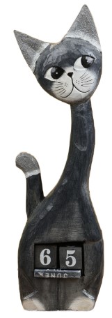 Календарь деревянный настольный 15×5×53 см, «Кошечка»
