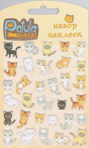 Наклейки мягкие Sima-Land (ПВХ), 9,5*15 см, «Кошки»