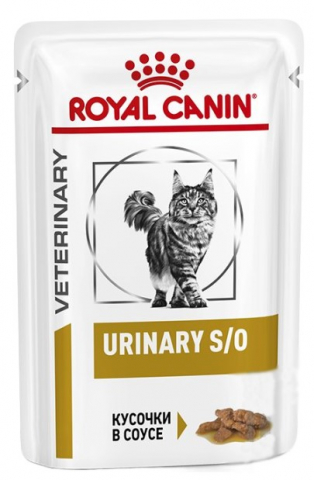 Корм влажный Royal Canin Urinary S/O (для взрослых кошек, профилактика мочекаменной болезни) 85 г, Chicken (в соусе) Корм влажный Royal Canin Urinary S/O (для взрослых кошек, профилактика мочекаменной болезни) 85 г, Chicken (в соусе)