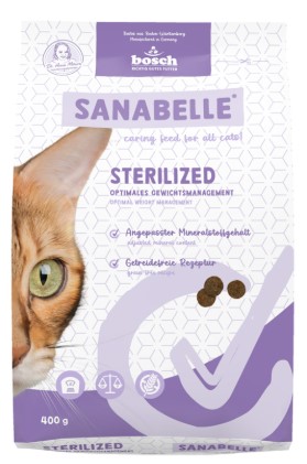 Корм сухой Bosch Sanabelle Sterilized (для стерилизованных кошек), 400 г