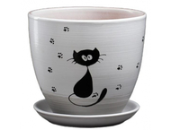 Горшок цветочный керамический «Кот» Горшок цветочный керамический «Кот»
