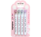 Набор маркеров-текстовыделителей Meshu Nice Kittens, 4 цвета Набор маркеров-текстовыделителей Meshu Nice Kittens, 4 цвета