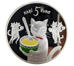 Монета «Литва» (сказка 5 котов), диаметр 3,7 см Монета «Литва» (сказка 5 котов), диаметр 3,7 см