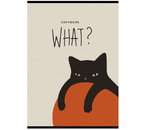 Тетрадь общая А4, 96 л. на скобе «Черный котик-1», 209×278 мм, клетка Тетрадь общая А4, 96 л. на скобе «Черный котик-1», 209×278 мм, клетка